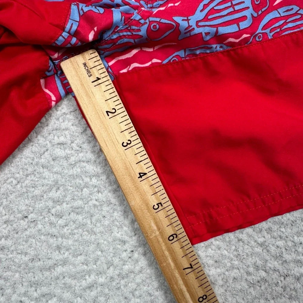 Vineyard Vines Shorts Mens Medium Chappy Swim Trunks Fish Drawstring Waist Lined